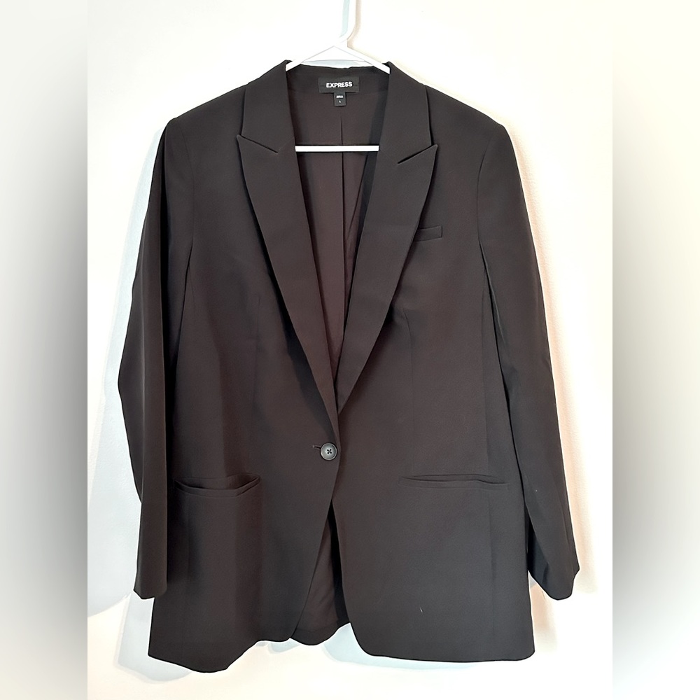 ♠️ Express Editor One Button Boyfriend Blazer/Suit Jacket ♠️